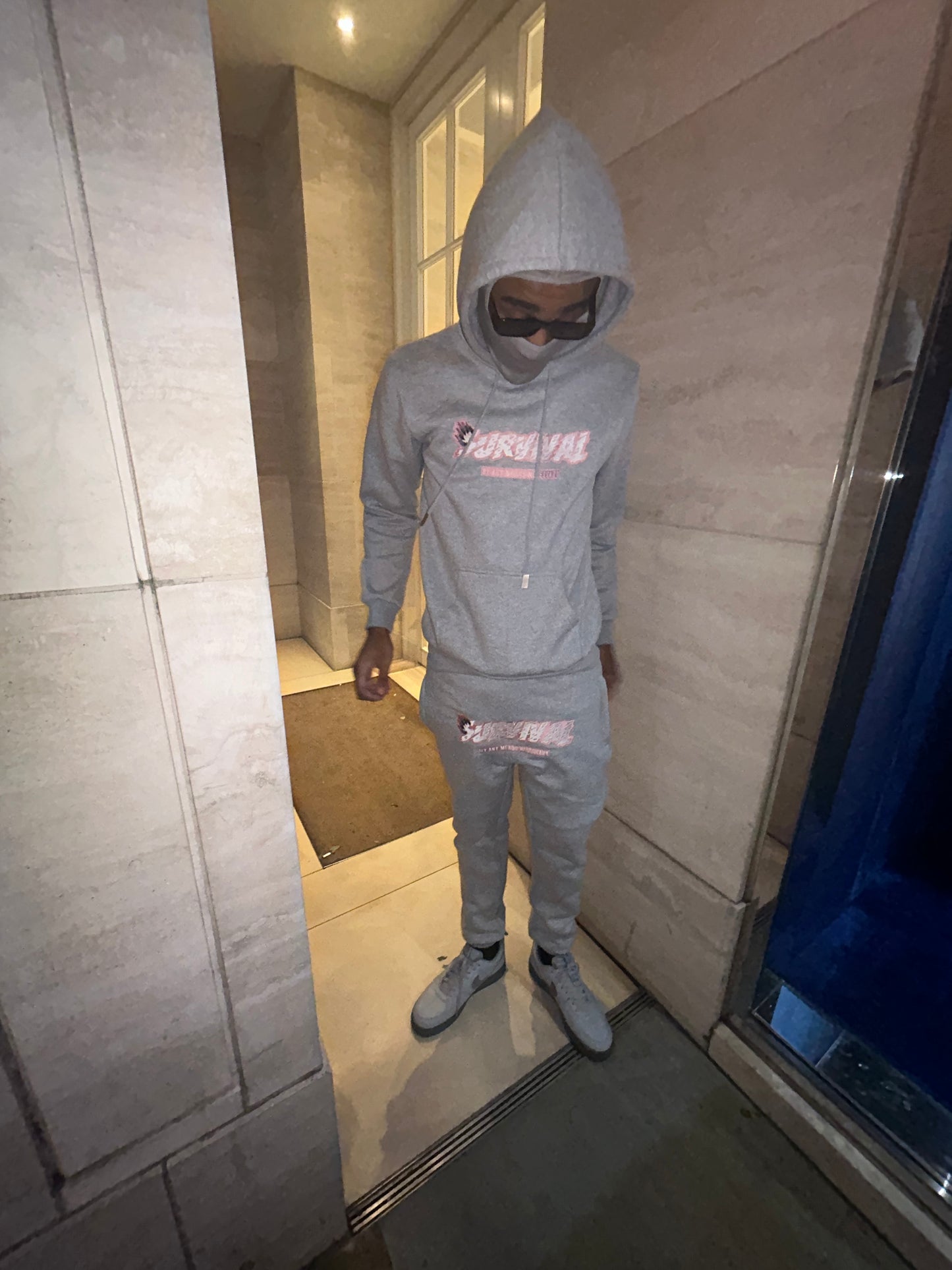 Rose pink tracksuit
