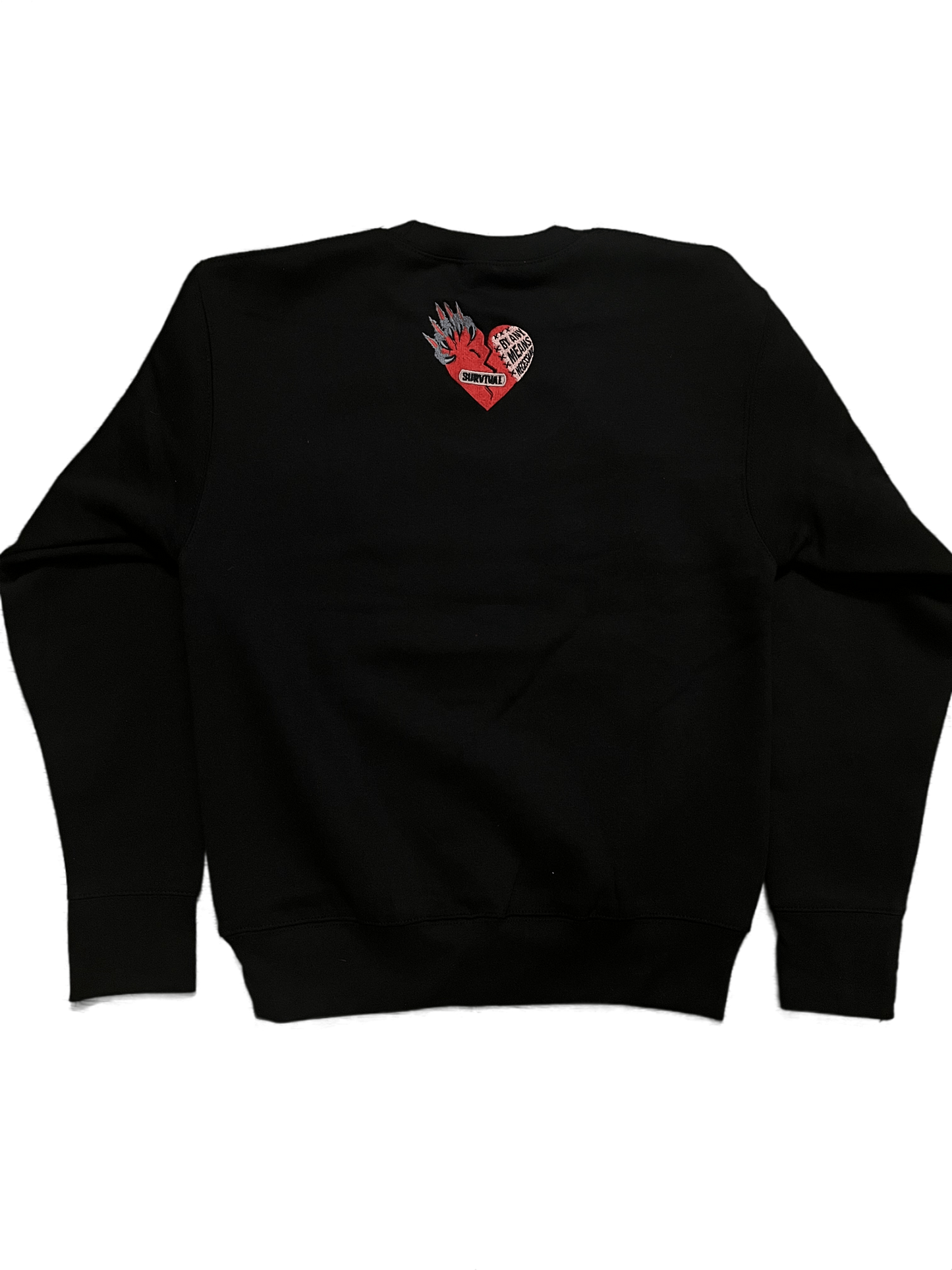 Two tone sweatshirt red/white